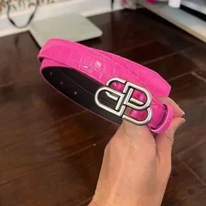 Balenciaga | Accessories | Balenciaga Hot Pink Belt | Poshmark display picture 3